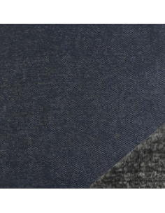 Fleece-Jegging-Stoff - Denimblau