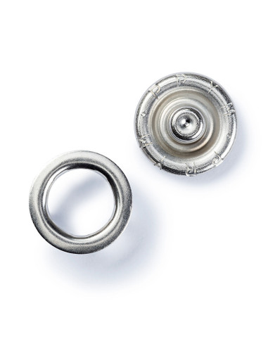Multipack mit 200 Jersey-Druckknöpfen - Silber 10mm