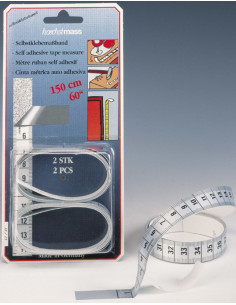 Set aus 2 selbstklebenden Maßbändern 150 cm