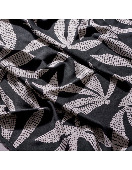 Viskosestoff Kaola Deep Charcoal - Atelier Brunette