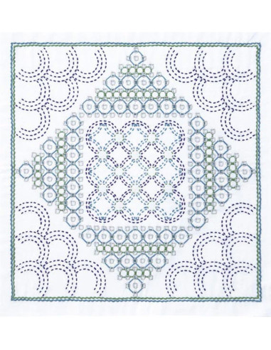 Sashiko-Kit Olympus - La Bouquetière Drop