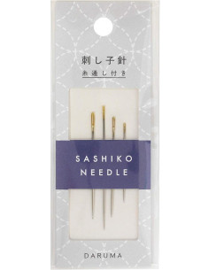 Packung mit 4 Sashiko-Nadeln Daruma