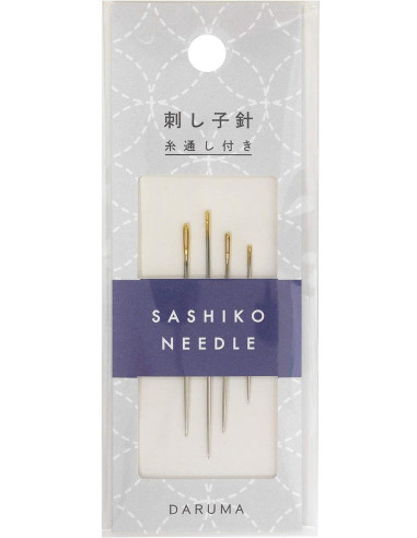 Packung mit 4 Sashiko-Nadeln Daruma