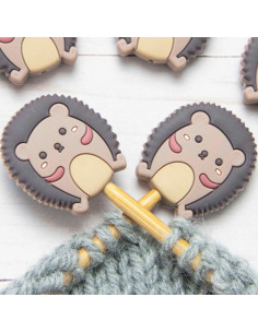 Maschenstopper für Stricknadeln - Igel