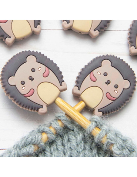 Maschenstopper für Stricknadeln - Igel