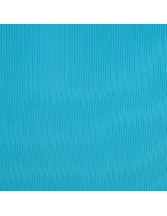 Rippenjersey aus Baumwolle - Türkisblau 2