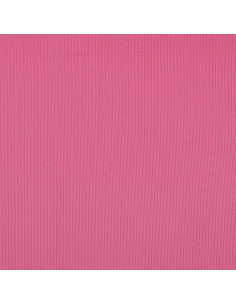 Gerippter Baumwoll-Jersey-Stoff - Rosa 2