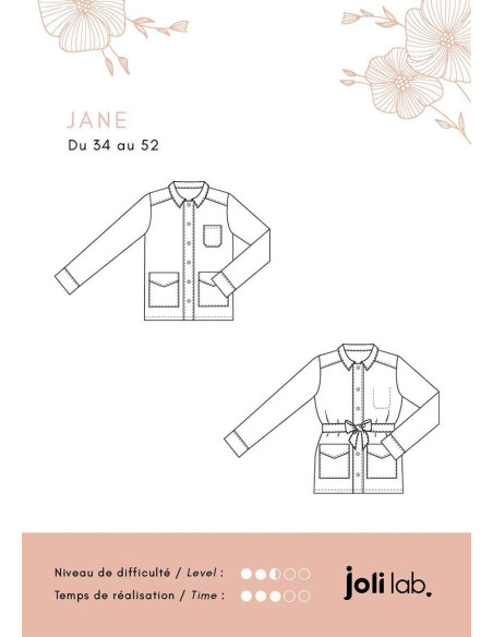 Jane Jacke Schnittmuster - Joli Lab