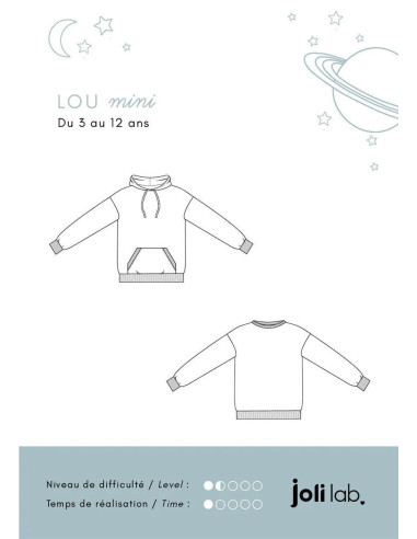 Lou Mini-Pullover-Muster - Joli Lab