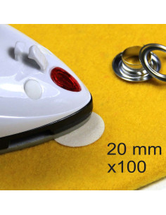 Set mit 100 aufbügelbaren Verstärkungspunkten Wonder Dots - 20 mm