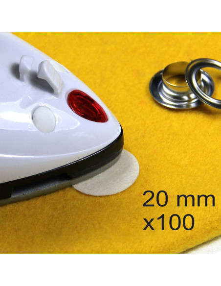 Set mit 100 aufbügelbaren Verstärkungspunkten Wonder Dots - 20 mm