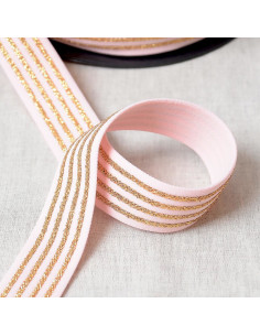 Elastisch 4 Metallbänder - Rosa und Gold