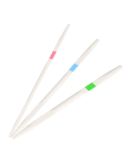 Set mit 3 Zopfnadeln mit Farbkennzeichnung von Tulip