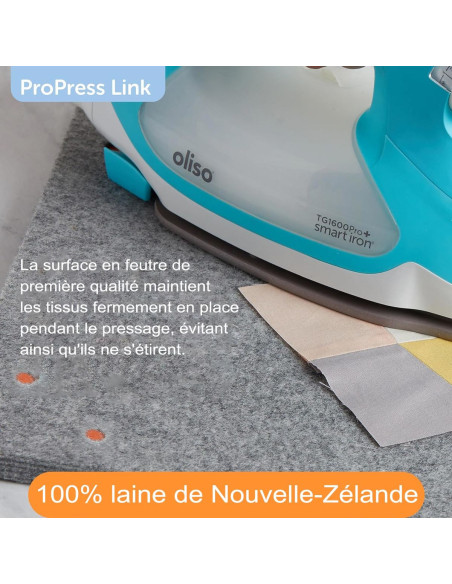 Entwickelbare Bügelmatte aus Wolle 35 cm x 35 cm Pro Press Link Oliso