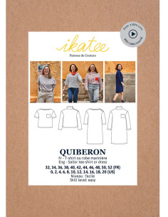 T-Shirt- oder Kleid-Schnittmuster Marinière Quiberon - Ikatee 2