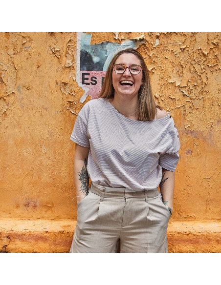 T-Shirt- oder Kleid-Schnittmuster Marinière Quiberon - Ikatee