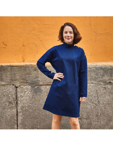 T-Shirt- oder Kleid-Schnittmuster Marinière Quiberon - Ikatee