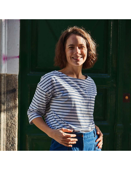 T-Shirt- oder Kleid-Schnittmuster Marinière Quiberon - Ikatee
