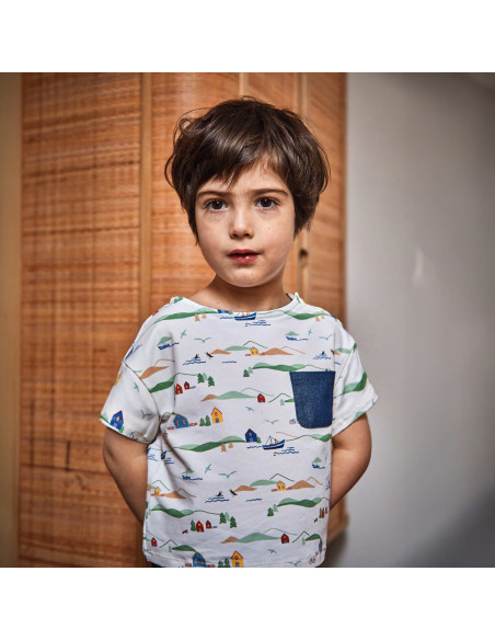 T-Shirt- oder Matrosenkleid-Schnittmuster Quiberon Kids - Ikatee