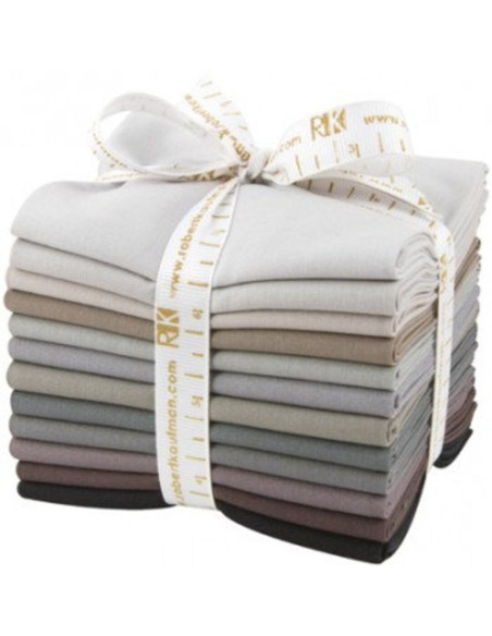 Fat Quarter Bundles Kona - Grauer Bereich