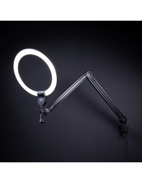 Tageslicht-Aura-Ringlampe am Arm