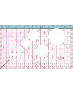Japanisches Mini-Lineal 9 cm x 5,5 cm Clover 2