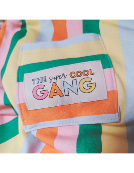 Satz von 6 gewebten Etiketten - The super cool GANG