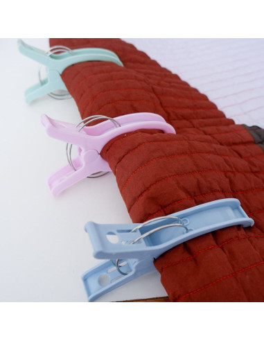 Set mit 6 extra-großen Jumbo-Quiltklammern von Madam Sew