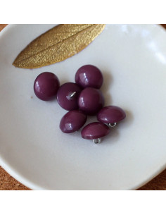 Halbkugelförmiger Knopf mit Schaft - Violett