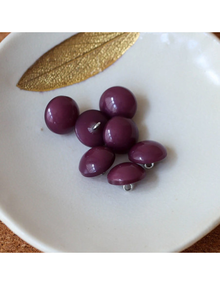 Halbkugelförmiger Knopf mit Schaft - Violett