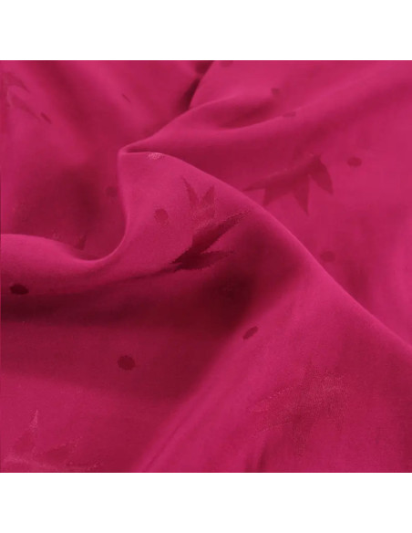 Jacquardstoff aus Viskose Streli Magenta-Rosa - Églantine & Zoé