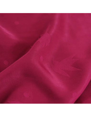 Jacquardstoff aus Viskose Streli Magenta-Rosa - Églantine & Zoé
