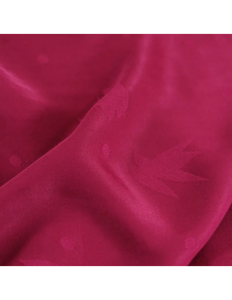 Jacquardstoff aus Viskose Streli Magenta-Rosa - Églantine & Zoé