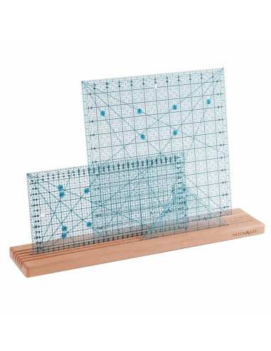 Holzkiste mit 5 Fächern für Lineale