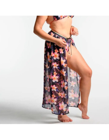 Polyester-Voile-Stoff - Dschungelnacht