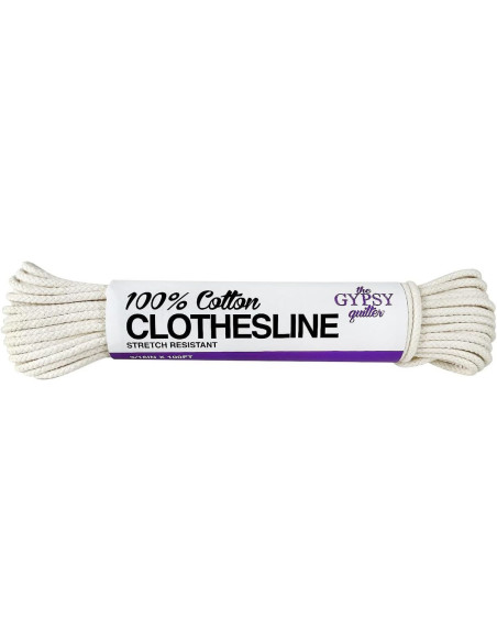 Geflochtene Baumwollschnur natur 6 mm x 30,5 Meter The Gypsy Quilter
