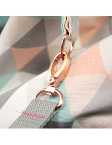 Metallkarabiner 25 mm - Roségold