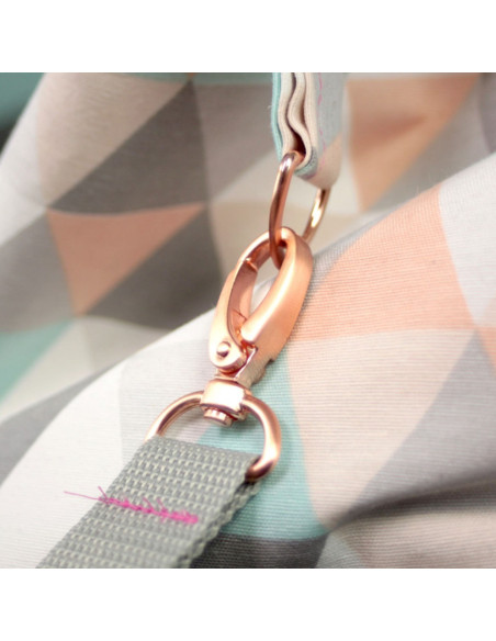 Metallkarabiner 25 mm - Roségold