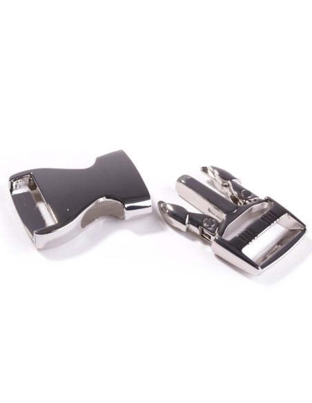 Metallschnalle Banane 25 mm - Silber