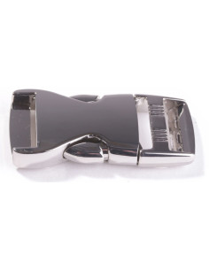 Metallschnalle Banane 25 mm - Silber 2