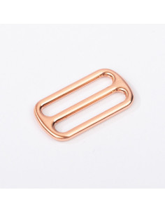 Metallschiebeschnalle - Roségold 25 mm