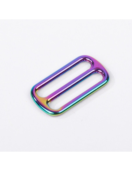 Metallschiebeschnalle - Regenbogen 25 mm