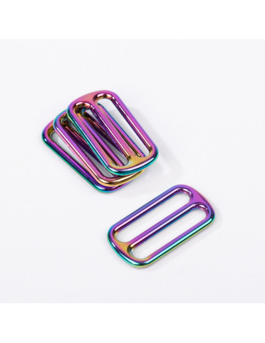 Metallschiebeschnalle - Regenbogen 25 mm