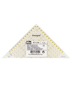 Rechteckiges Dreiecklineal Omnigrid 1/2 Quadrate