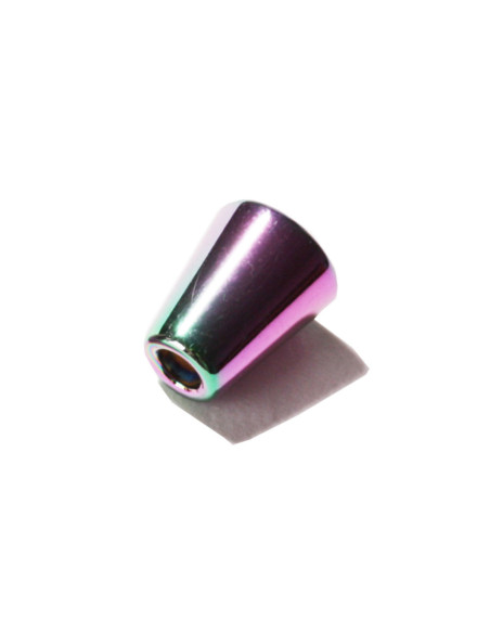 Metallkappen für Kordeln - Regenbogen