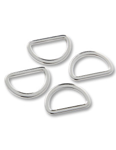 Schachtel mit 4 D-Ringen - Silber 20 mm 2