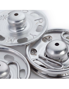 Nähdruckknöpfe 30 mm - Silber 2