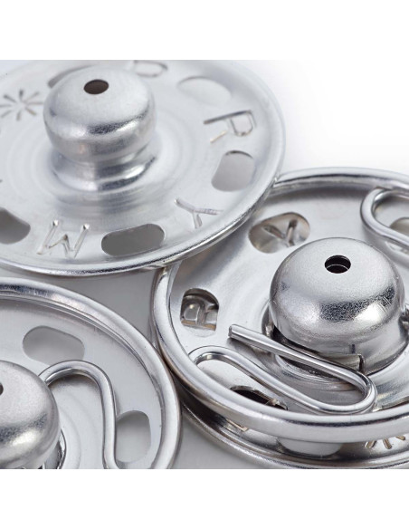 Nähdruckknöpfe 30 mm - Silber