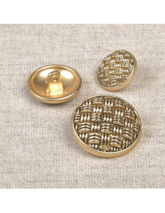Metallknopf mit Schaft - Gold