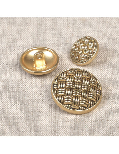 Metallknopf mit Schaft - Gold